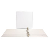 Universal Slant-Ring View Binder, 3 Rings, 1.5" Capacity, 11 x 8.5, White, 4/Pack