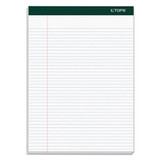 Double Docket Ruled Pads, Narrow Rule, 8.5 x 11.75, White, 100 Sheets, 4/Pack