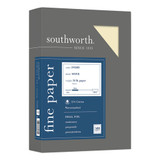 25% Cotton Business Paper, 95 Bright, 24 lb, 8.5 x 11, Ivory, 500/Ream
