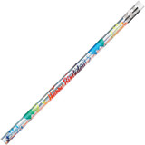 Decorated Wood Pencil, Happy Birthday From Your Teacher, HB#2,Silver Holographic
