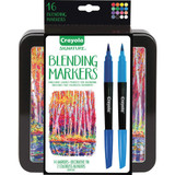 Markers w/Storage Tin, 7 Colors, 16/ST, Assorted