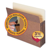 Redrope Drop Front File Pockets, 3.5" Expansion, Letter Size, Redrope, 25/Box