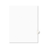 Preprinted Legal Exhibit Side Tab Index Dividers, Style, 10-Tab, 19, 11 x 8.5, White, 25/Pack
