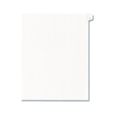 Preprinted Legal Exhibit Side Tab Index Dividers, Allstate Style, 10-Tab, 1, 11 x 8.5, White, 25/Pack