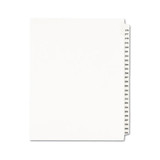 Preprinted Legal Exhibit Side Tab Index Dividers, Style, 25-Tab, 276 to 300, 11 x 8.5, White, 1 Set