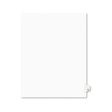 Preprinted Legal Exhibit Side Tab Index Dividers, Style, 10-Tab, 24, 11 x 8.5, White, 25/Pack