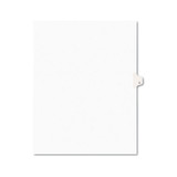 Preprinted Legal Exhibit Side Tab Index Dividers, Style, 26-Tab, L, 11 x 8.5, White, 25/Pack