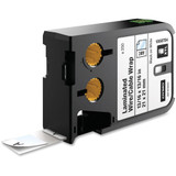 XTL Pre-Sized Labels, 13/16" x 13/16", White/Black Print, 250/Cartridge