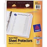 Standard Weight Sheet Protectors, Pack of 25
