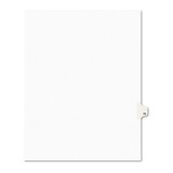 Preprinted Legal Exhibit Side Tab Index Dividers, Style, 10-Tab, 43, 11 x 8.5, White, 25/Pack