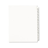 Preprinted Legal Exhibit Side Tab Index Dividers, Style, 25-Tab, 351 to 375, 11 x 8.5, White, 1 Set
