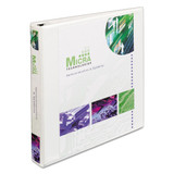 Heavy-Duty View Binder with DuraHinge, One Touch EZD Rings and Extra-Wide Cover, 3 Rings, 1" Capacity, 11 x 8.5, White