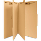 Classification Folders, 6-part, 2" Exp, 2 Div, Legal, 25/BX, Manilla