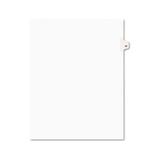 Preprinted Legal Exhibit Side Tab Index Dividers, Style, 10-Tab, 30, 11 x 8.5, White, 25/Pack