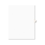 Preprinted Legal Exhibit Side Tab Index Dividers, Style, 10-Tab, 37, 11 x 8.5, White, 25/Pack