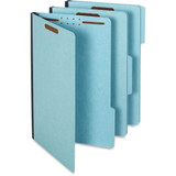 File Folders, 1/3 Cut Tab, 2 Fasteners, Legal, 25/BX, Blue