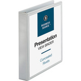 View Binders, Round Rings, 1-1/2" Cap, 8-1/2"x11", 4/BD, White