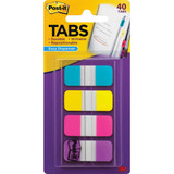Easy Dispenser Assorted Tabs, 5/8", 40/PK, Assorted Primary