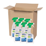 Disinfecting Cleaner w/Bleach, 32 oz, Plastic Spray Bottle, Fresh Scent, 6/Carton
