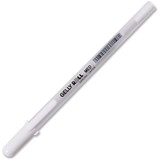 Rollerball Gel Pen, Medium Point, White