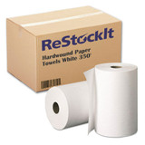 Hardwound Paper Towels, 8" x 350, White, 1-Ply,12 Rolls/Case, 4200 per case
