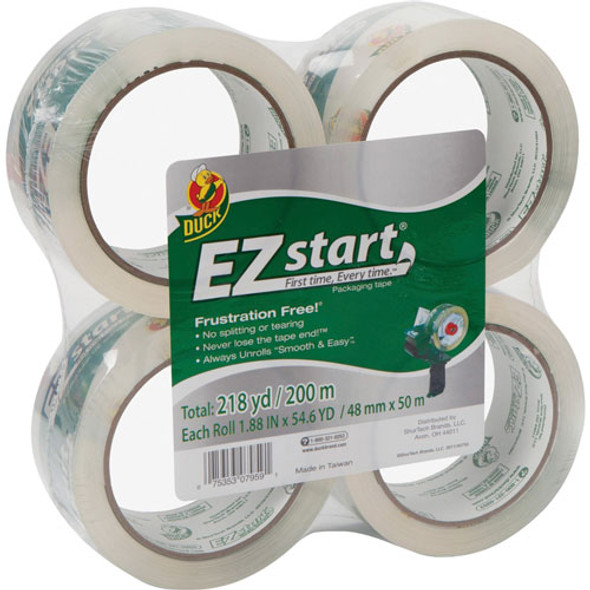 Packaging Tape, 1-7/8" x 54.6yds., 4/PK, Clear