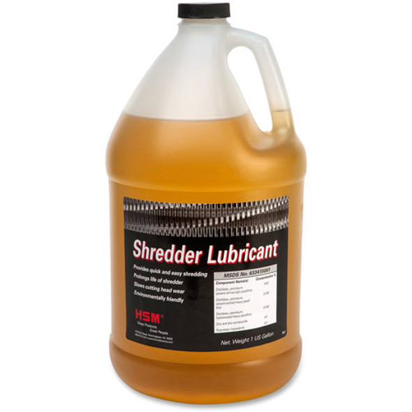 HSM Shredder Lubricant, One Gallon Bottle