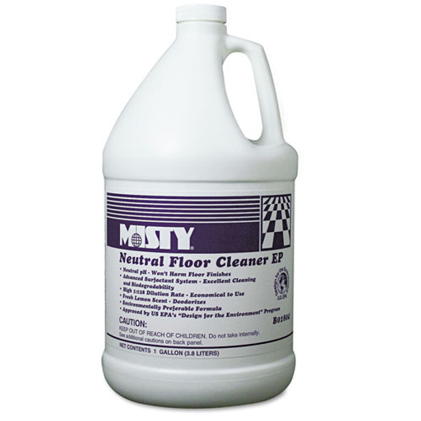 Neutral Floor Cleaner EP, Lemon, 1gal Bottle, 4/Carton