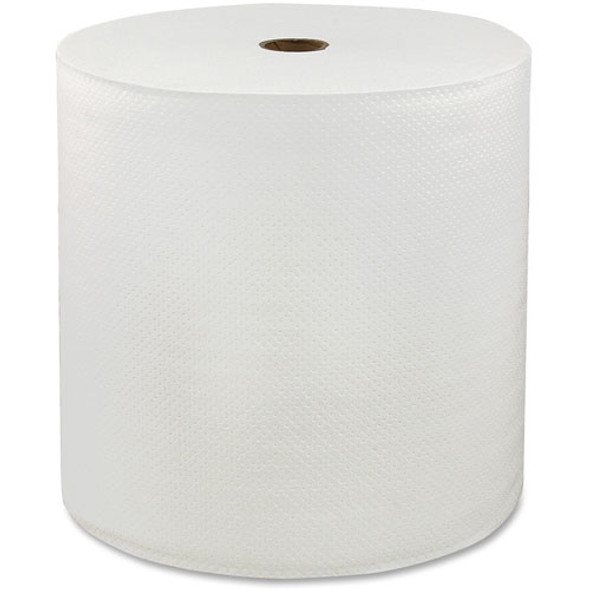 Hardwound Roll Towels, 1-Ply, 6RL/CT, White