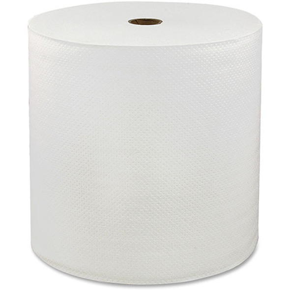 Hardwound Roll Towels, 1-Ply, 6RL/CT, White