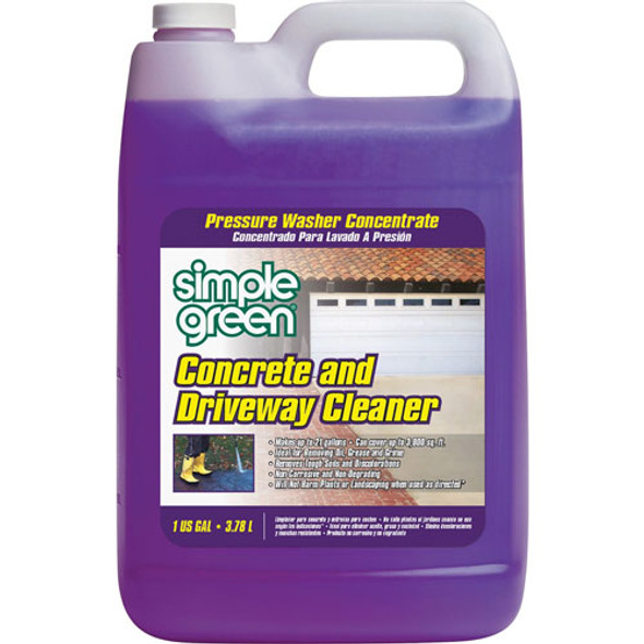 Concrete/Driveway Cleaner, 1Gal, 4/CT, Clear