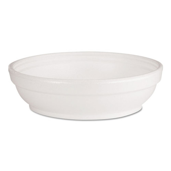 Dart Insulated Foam Bowls, 5 oz, White, 50/Pack, 20 Packs/Carton