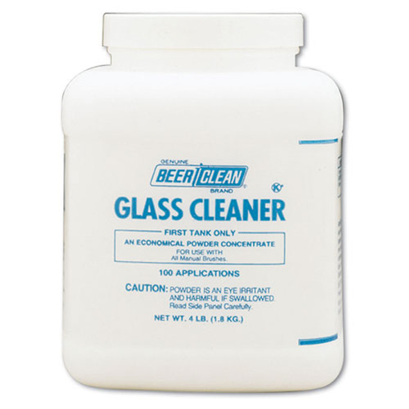 Beer Clean Glass Cleaner, Unscented, Powder, 4 lb. Container