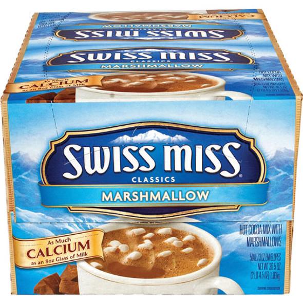 Hot Cocoa Mix, 0.73 oz. Packets, 50/BX, Marshmallow