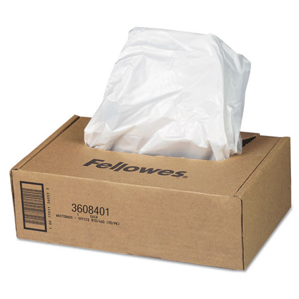 Shredder Waste Bags, 16-20 gal Capacity, 50/Carton