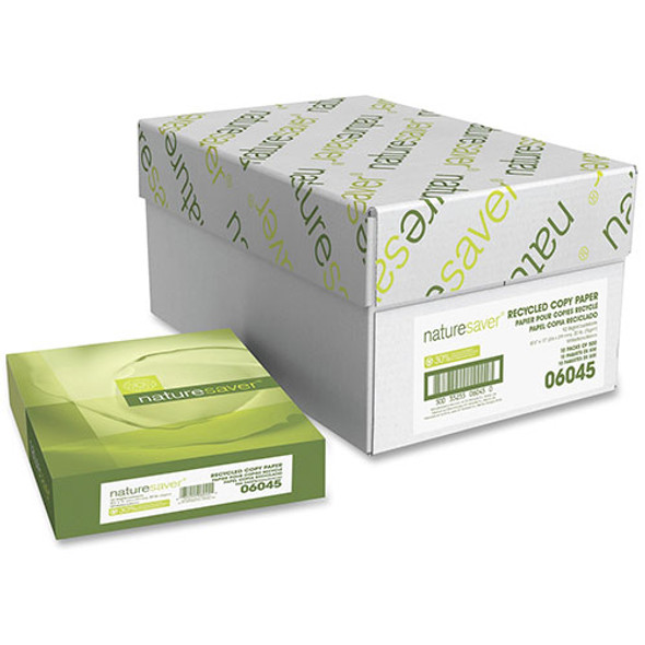 Recycled Copy Paper, 8 1/2 x 11 (Letter), 92 Bright, 20 lb, 500 Sheets Per Ream, Case of 10 Reams