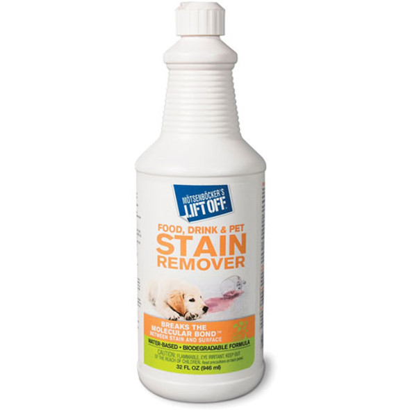 Stain Remover, Pet/Drink/Food, Multi-Surface, 32 Oz, White