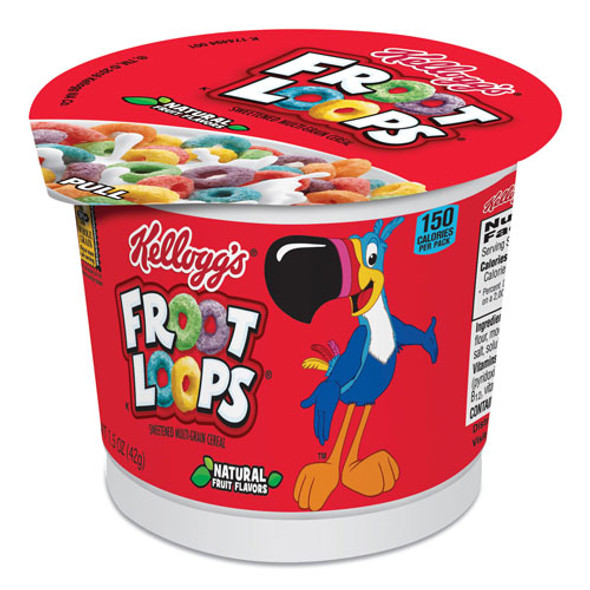 Froot Loops Breakfast Cereal, Single-Serve 1.5 oz Cup, 6/Box