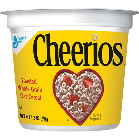 Cereal-in-a-Cup, Single Serve, 1.30 oz., 6/PK, Cheerios