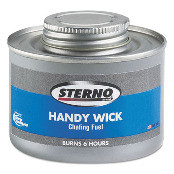 Handy Wick Chafing Fuel, Can, Methanol, Six-Hour Burn, 24/Carton