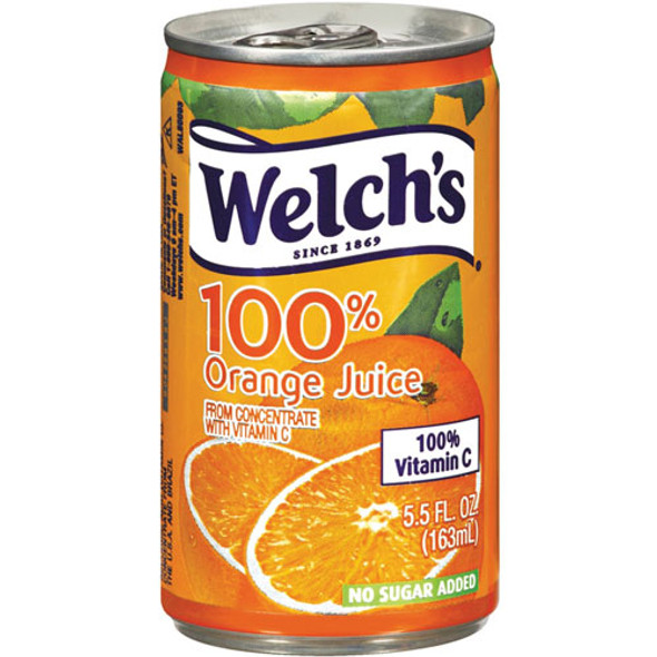 Orange Juice, 100% Fruit Juice, 5.5 oz, 48/CT
