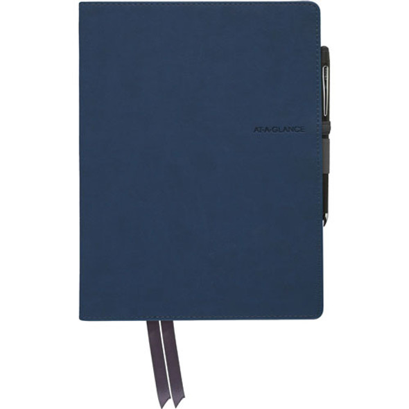 Case Bound Notebook, 7-3/5"Wx3/5"Lx9-9/10"H, Navy