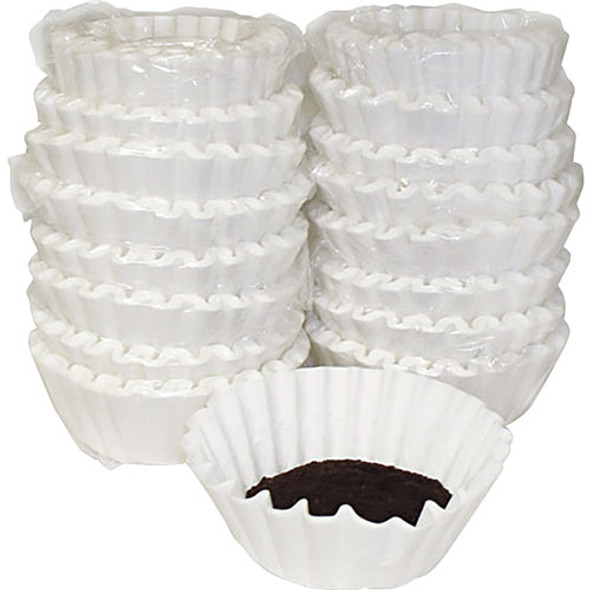 Coffee Filters, Paper, Basket Style, 12 to 15 Cups, 800/Carton