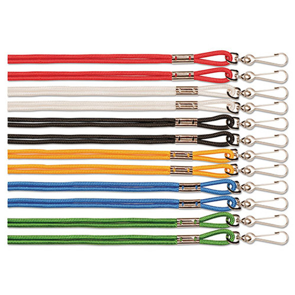 CH Lanyard, J-Hook Style, 20" Long, Assorted Colors, 12/Pack