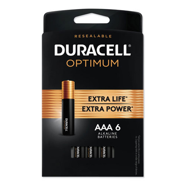 Optimum Alkaline AAA Batteries, 6/Pack