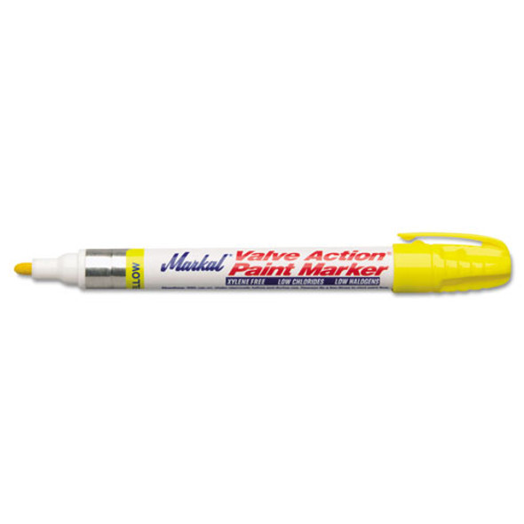 Valve Action Paint Marker 96821, Medium Bullet Tip, Yellow