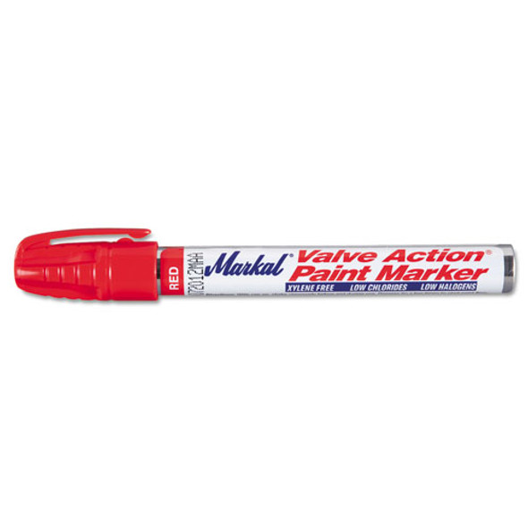 Valve Action Paint Marker 96822, Medium Bullet Tip, Red