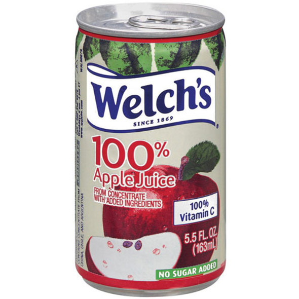 Apple Juice, 100% Fruit Juice, 5.5 oz, 48/CT