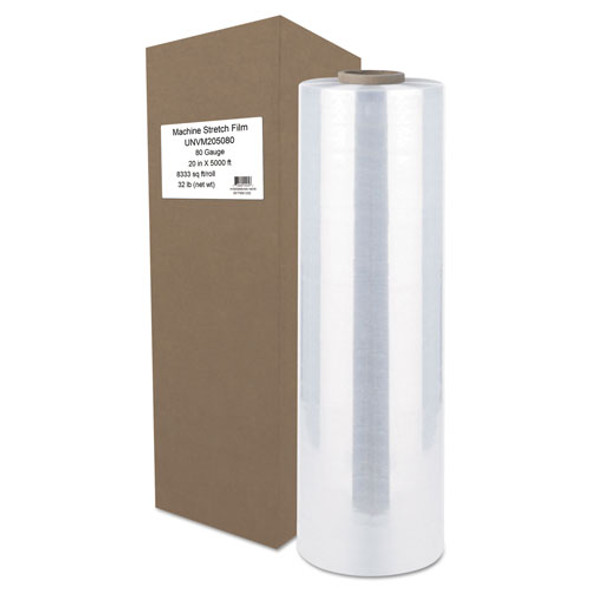 Universal Machine Stretch Film, 20" x 5000 ft, 20.3mic, Clear