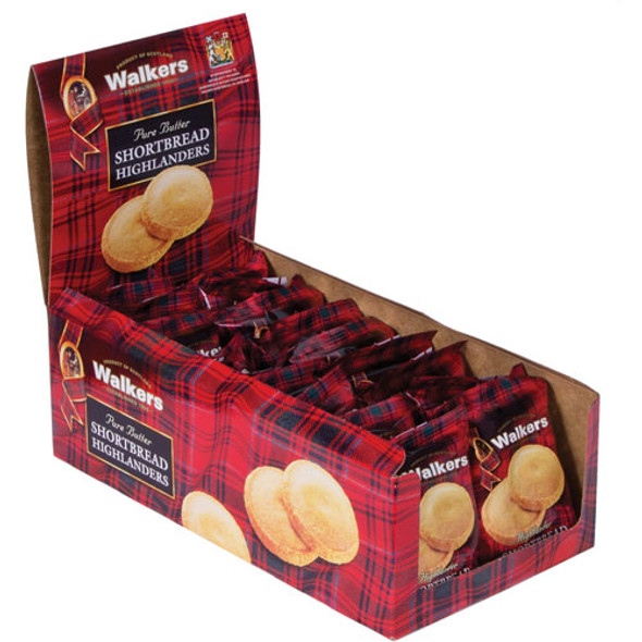 Shortbread Highlander Cookies, 1.4oz, 2 Pack, 12 Packs/Box